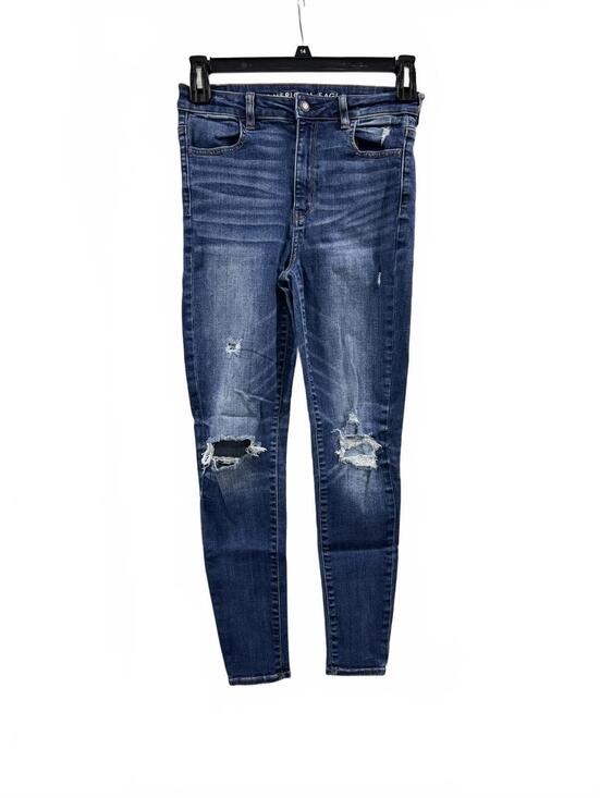 American Eagle Outfitters Denim - American Eagle Highest Rise Distressed Jegging Jeans Size 4 Blue Wash